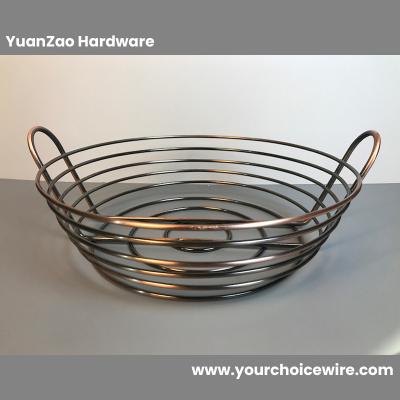custom made Copper Wire Fruit Basket Fruit Holder