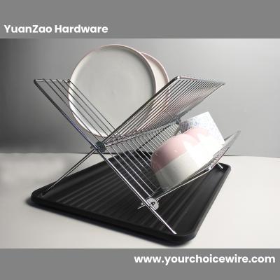 Folding Dish Rack with Drainers