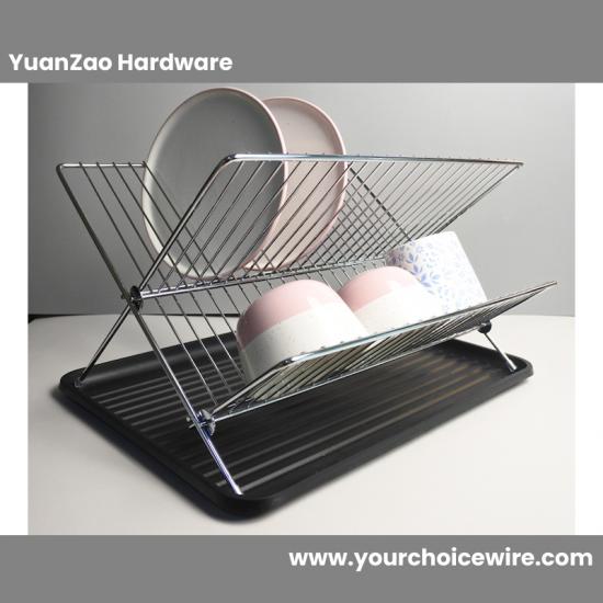 Folding Dish Rack with Drainers