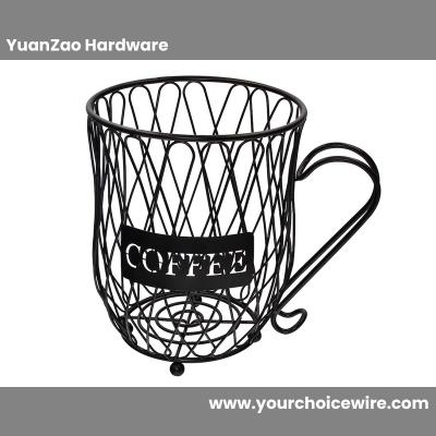 Black Iron Coffee Capsule Basket Holder