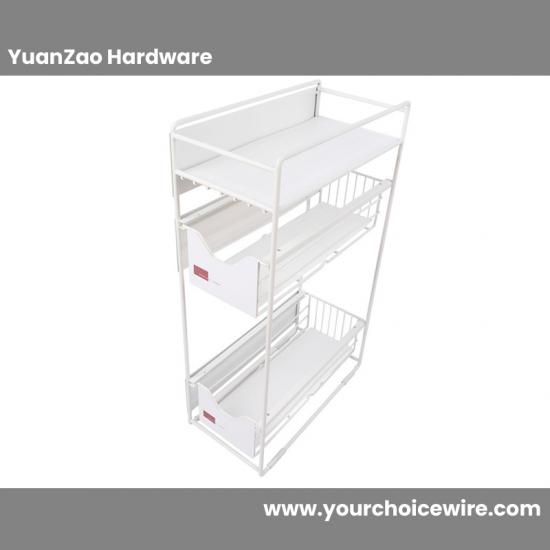 3-Tier kitchen Storage rack with basket
