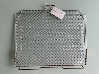 How to trim the edges from oven mesh rack