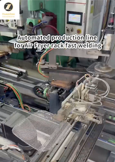 Automated production line for air fryer racks
